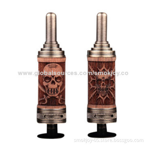 Wooden Adjustable Smokjoy Airflow N-fire LA2 Tank Vaporizers/Atomizers with 2.5mL Volume, 2 Styles